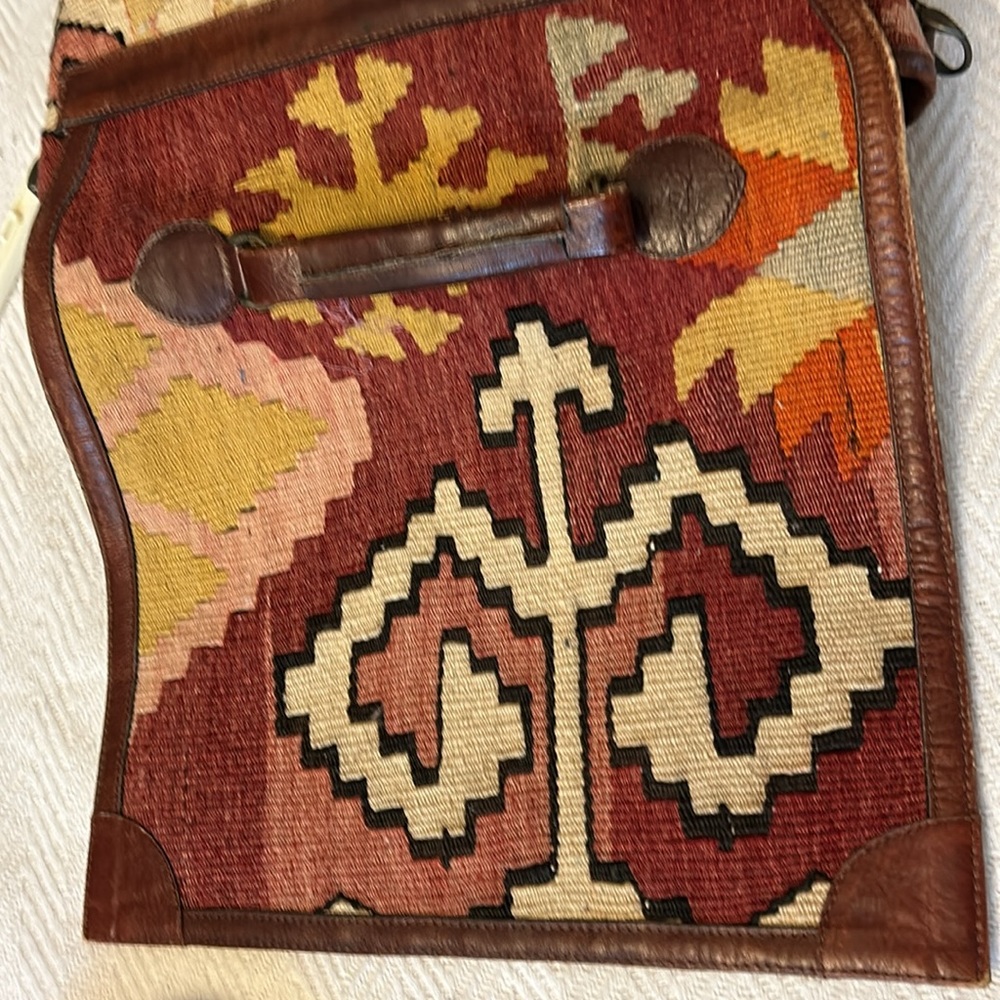 VIntage Boho UnisexTapestry One of a Kind Messenger Bag Satchel made in Turkey - Picture 6 of 10